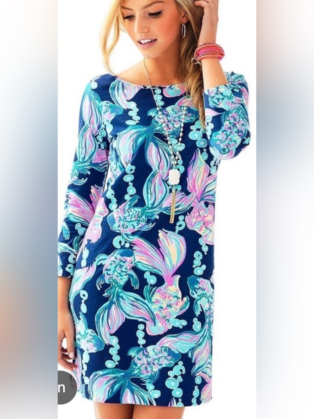 Lilly Pulitzer Marlowe t-shirt going coastal Pima cotton women’s dress m medium
